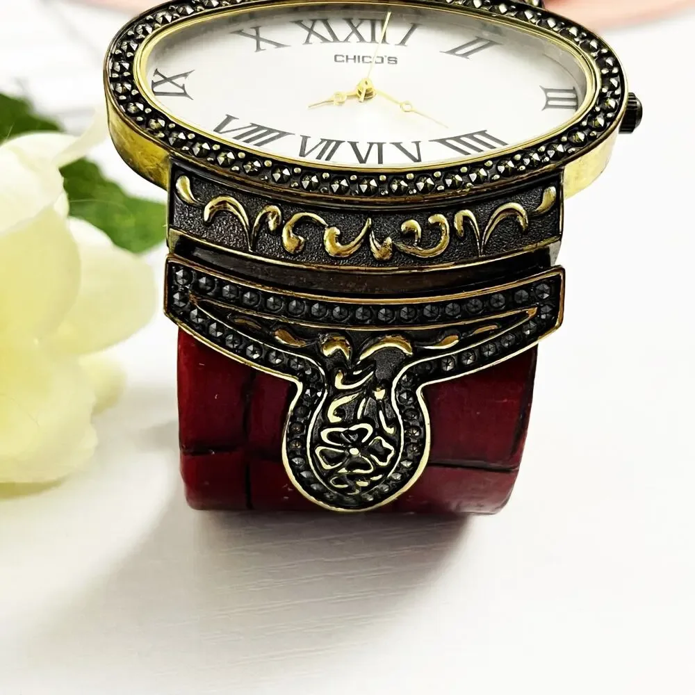 Chico's Hinged Cuff Watch